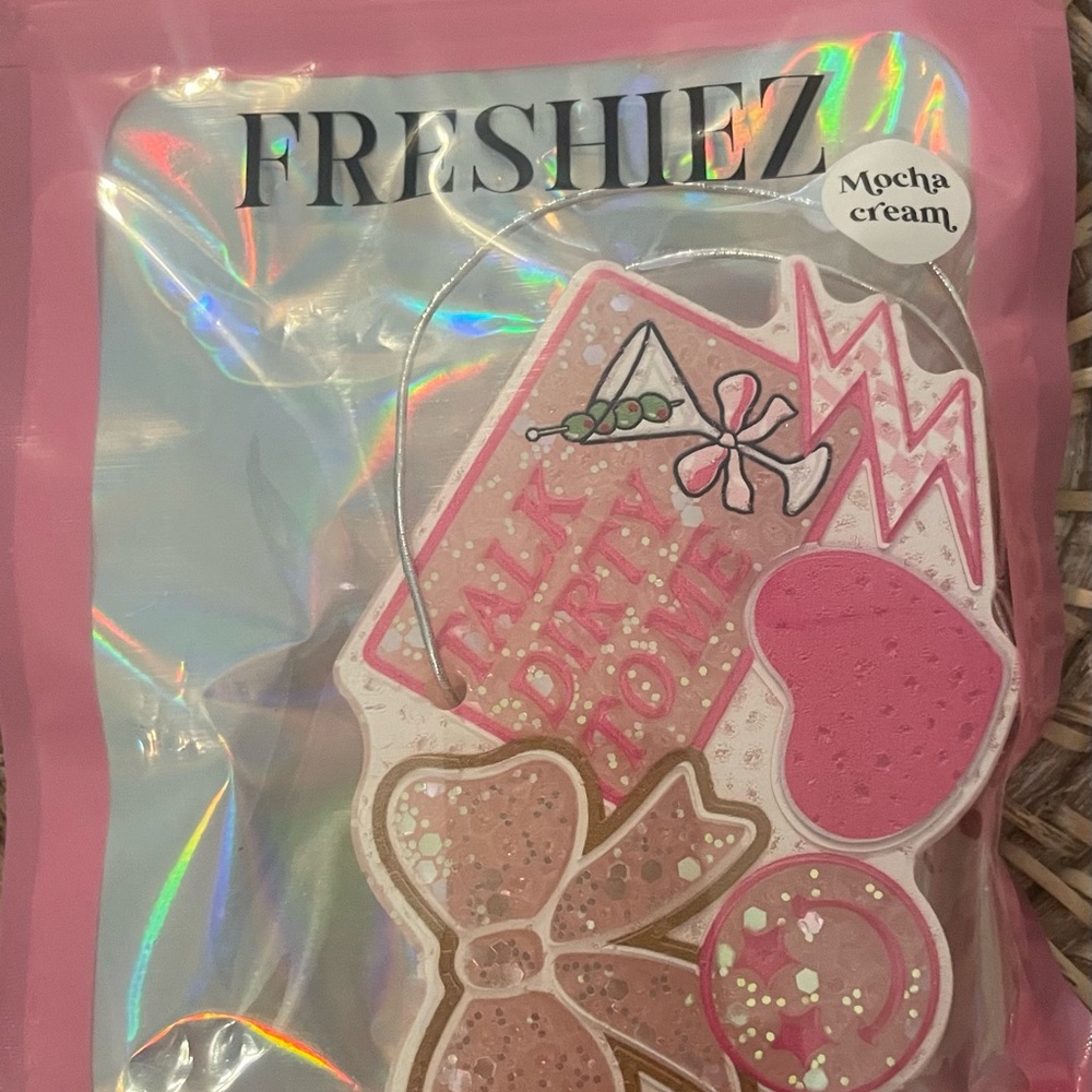 Simply Southern Pink Freshie with Mocha Cream Scent TALK DIRTY TO ME